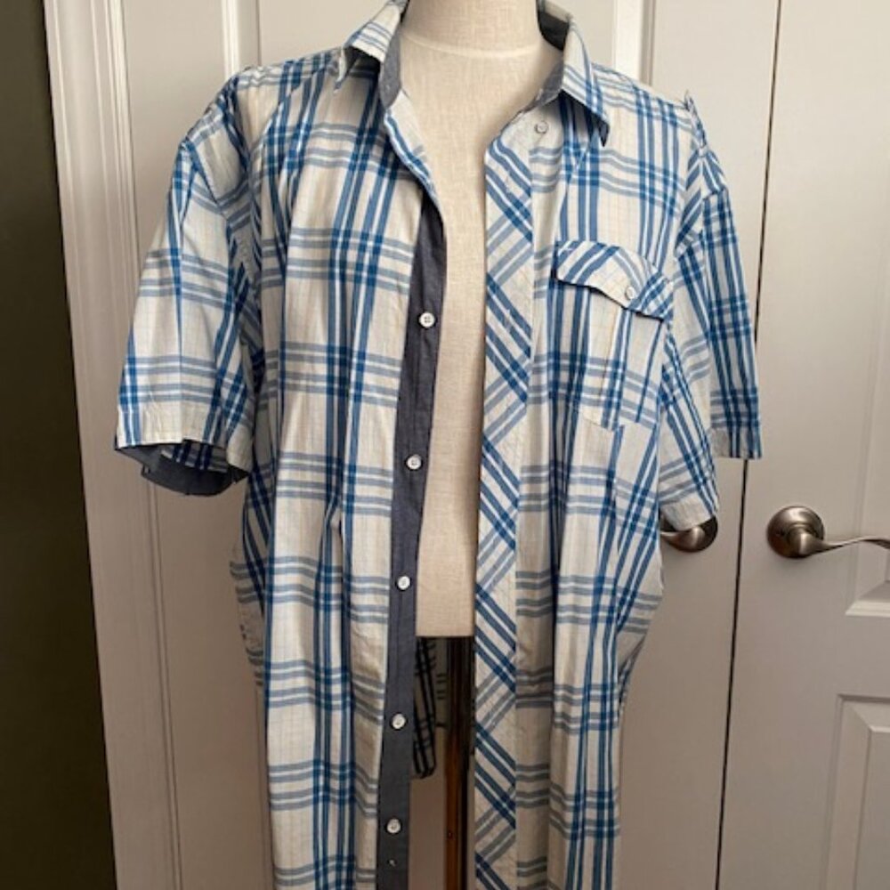 Colours by Alexander Julian Men's 100% Cotton Short Sleeve Shirt 2x